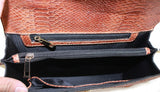 Thompson Luxury Bags "Felicitas" Snake-Prägung Echtleder Handtasche