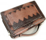 Thompson Luxury Bags "Felicitas" Snake-Prägung Echtleder Handtasche