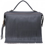 Thompson Luxury Bags "Gloria" Fringe-Satchel Lederhandtasche