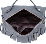 Thompson Luxury Bags "Gloria" Fringe-Satchel Lederhandtasche