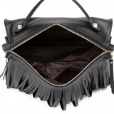 Thompson Luxury Bags "Gloria" Fringe-Satchel Lederhandtasche