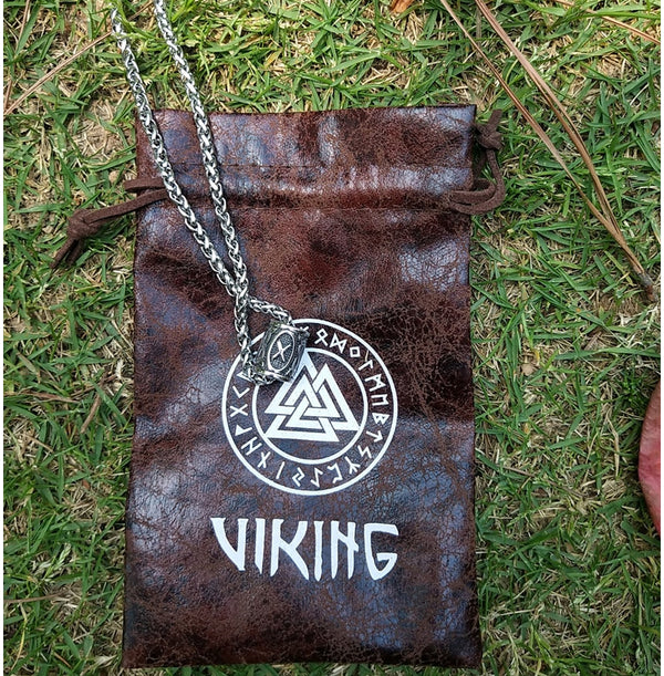Thompson Luxury Nordischer Viking „Thor“ Hammer (Mjolnir) skandinavische Runen Halskette
