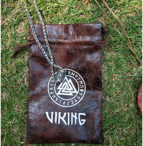 Thompson Luxury Nordischer Viking „Thor 2“ Hammer (Mjolnir) skandinavische Runen Halskette