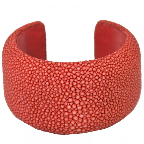 Thompson Luxury Armreif Rochenleder - Exclusiv Rot