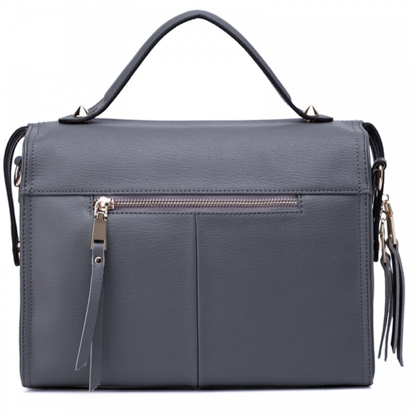 Thompson Luxury Bags "Gloria" Fringe-Satchel Lederhandtasche