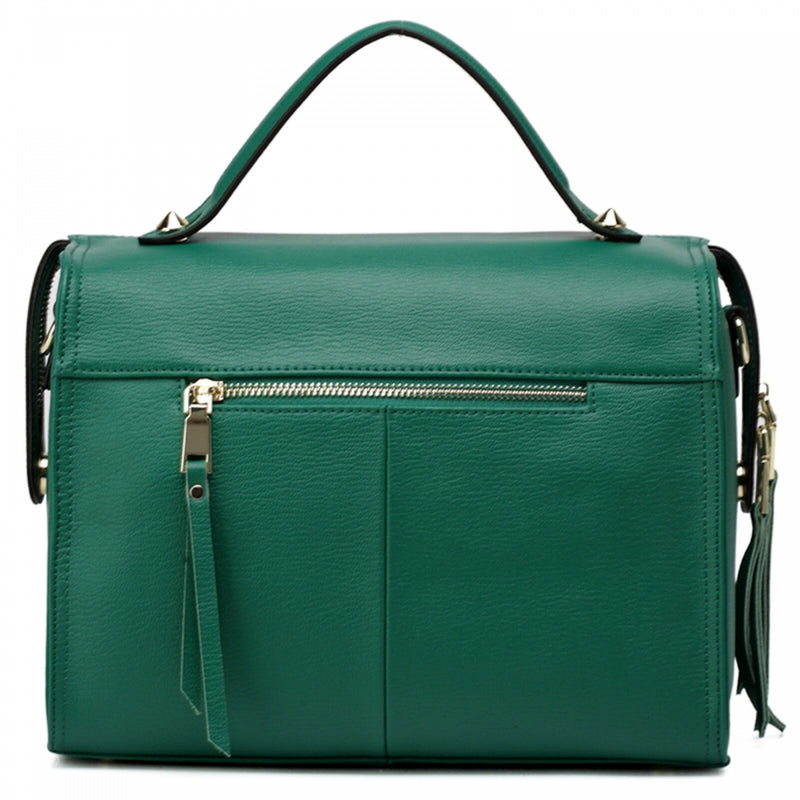 Thompson Luxury Bags "Gloria" Fringe-Satchel Lederhandtasche