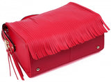 Thompson Luxury Bags "Gloria" Fringe-Satchel Lederhandtasche