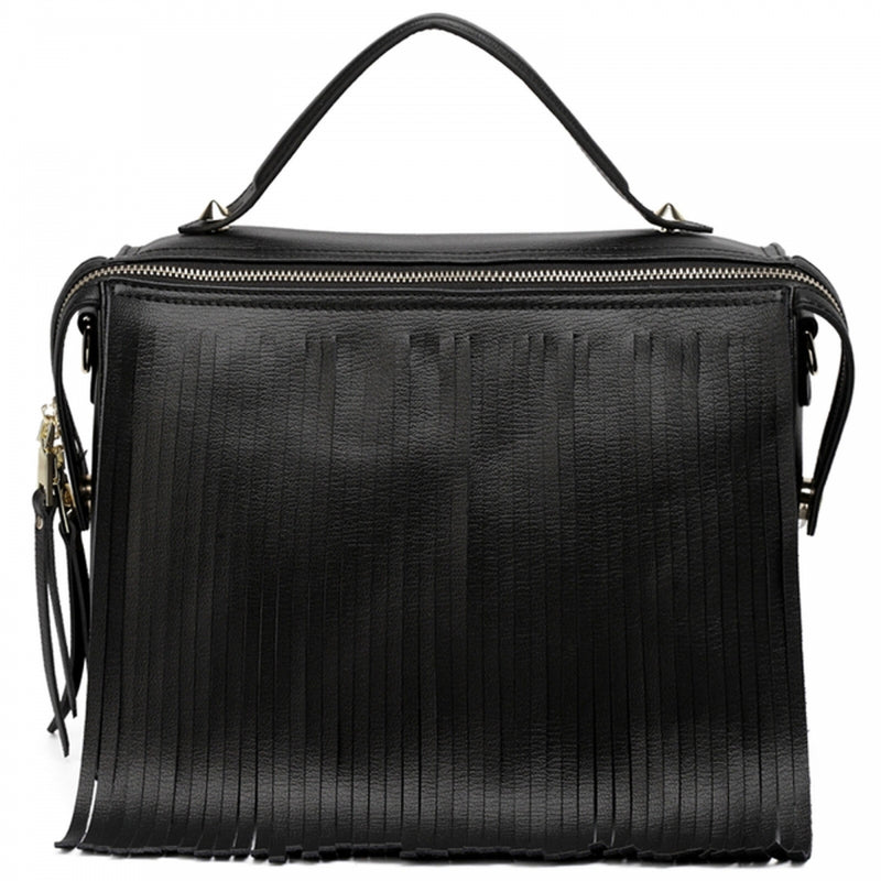 Thompson Luxury Bags "Gloria" Fringe-Satchel Lederhandtasche