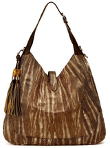 Thompson Luxury Bags "Karla" Schulter-Hobo-Bag Leder Snake-Prägung