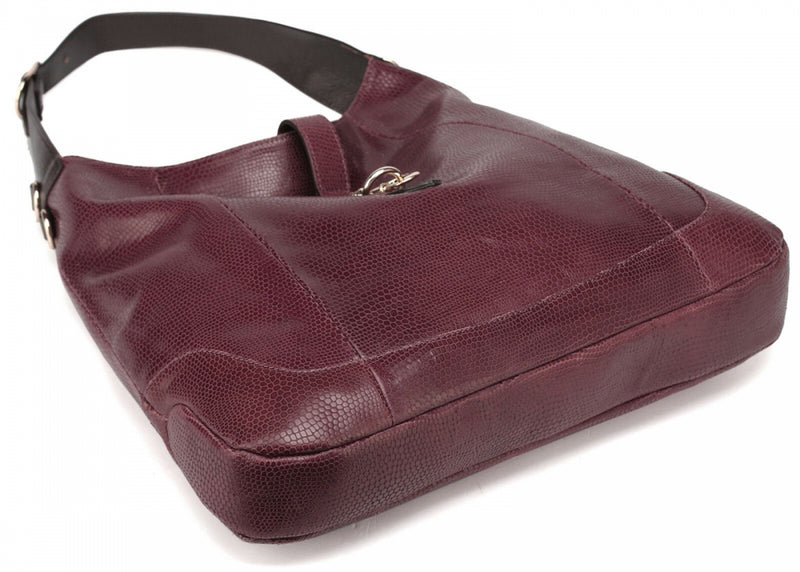 Thompson Luxury Bags "Karla" Schulter-Hobo-Bag Leder Snake-Prägung