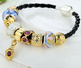 Thompson Luxury Charm-Armband Kunstleder "Klara"