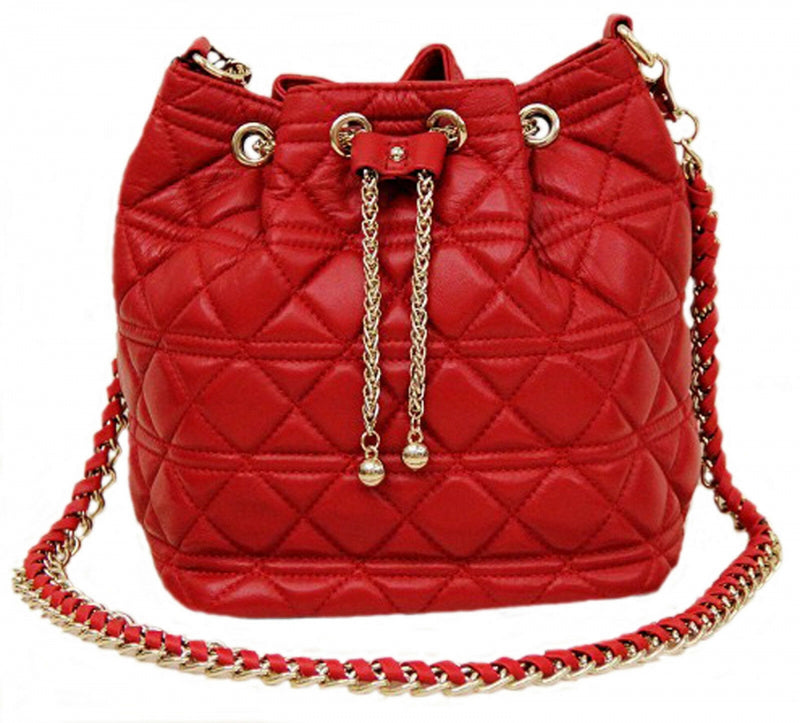 Thompson Luxury Bags "Noeli" Tasche Handtasche Rhombus-Design Leder